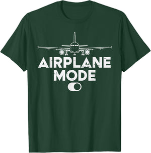 Pilot Airplane Mode On Funny Aviation Aviator Men Women Kids T-Shirt - T-Shirt | Forest