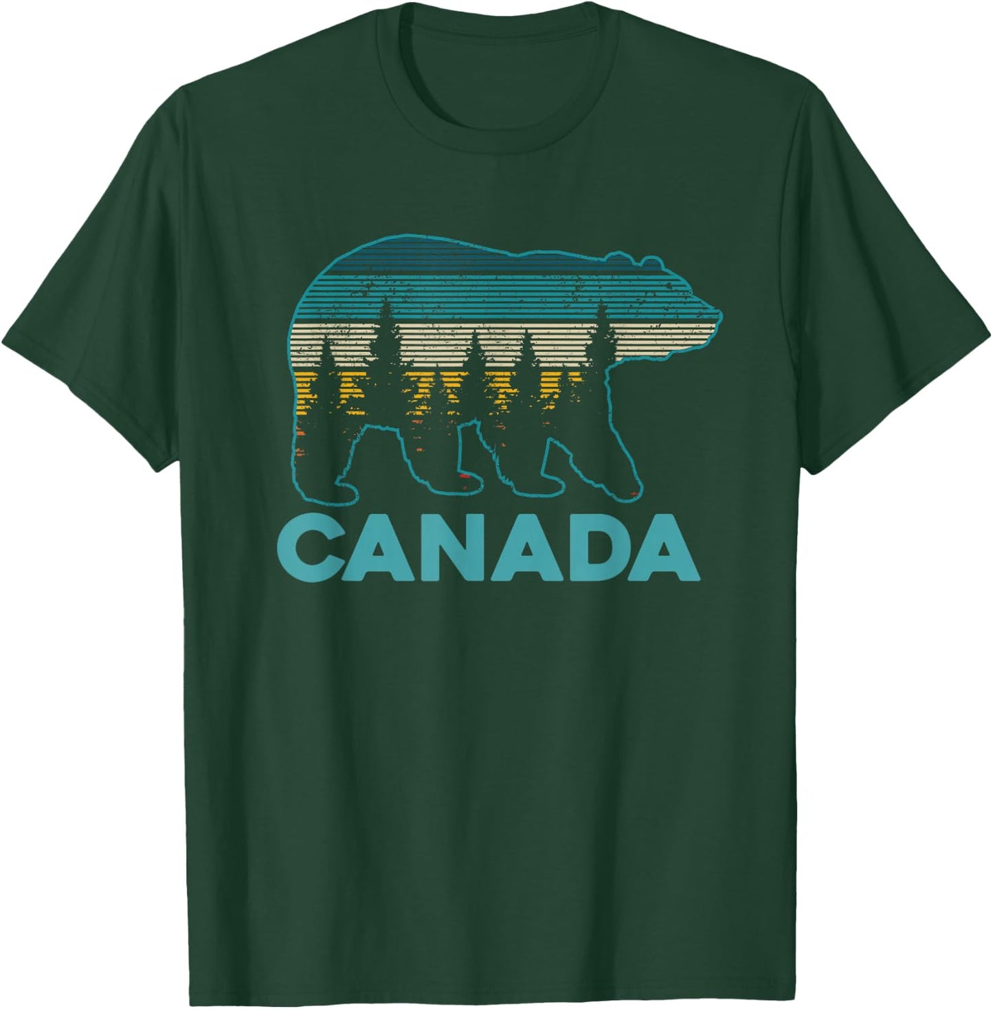 Canada Grizzly Bear Souvenir T-Shirt - T-Shirt | Forest