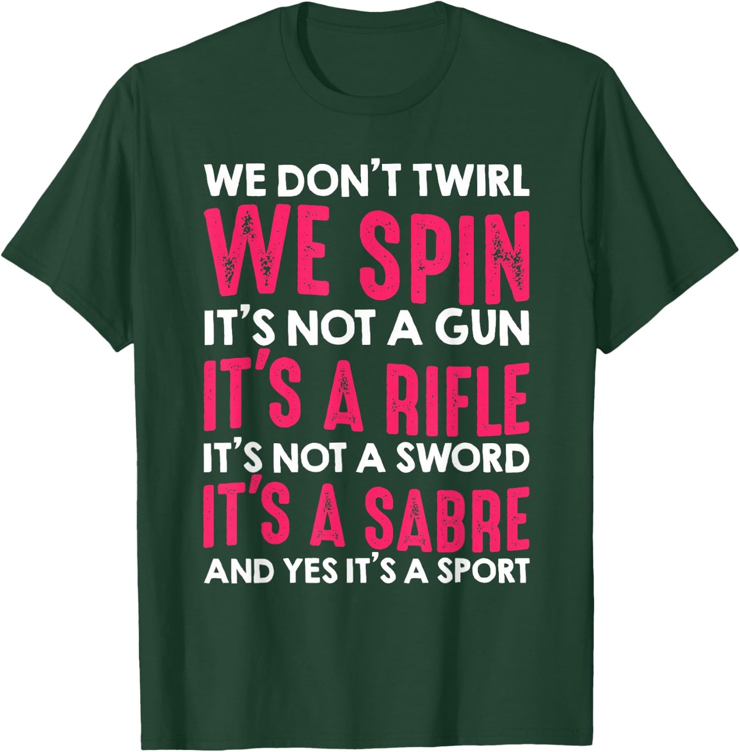 Funny Color Guard Design Women Marching Band Member T-Shirt - T-Shirt | Forest
