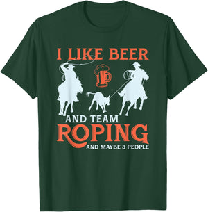 Team Roping Design for a Team Roper Perfect Rodeo T-Shirt - T-Shirt | Forest