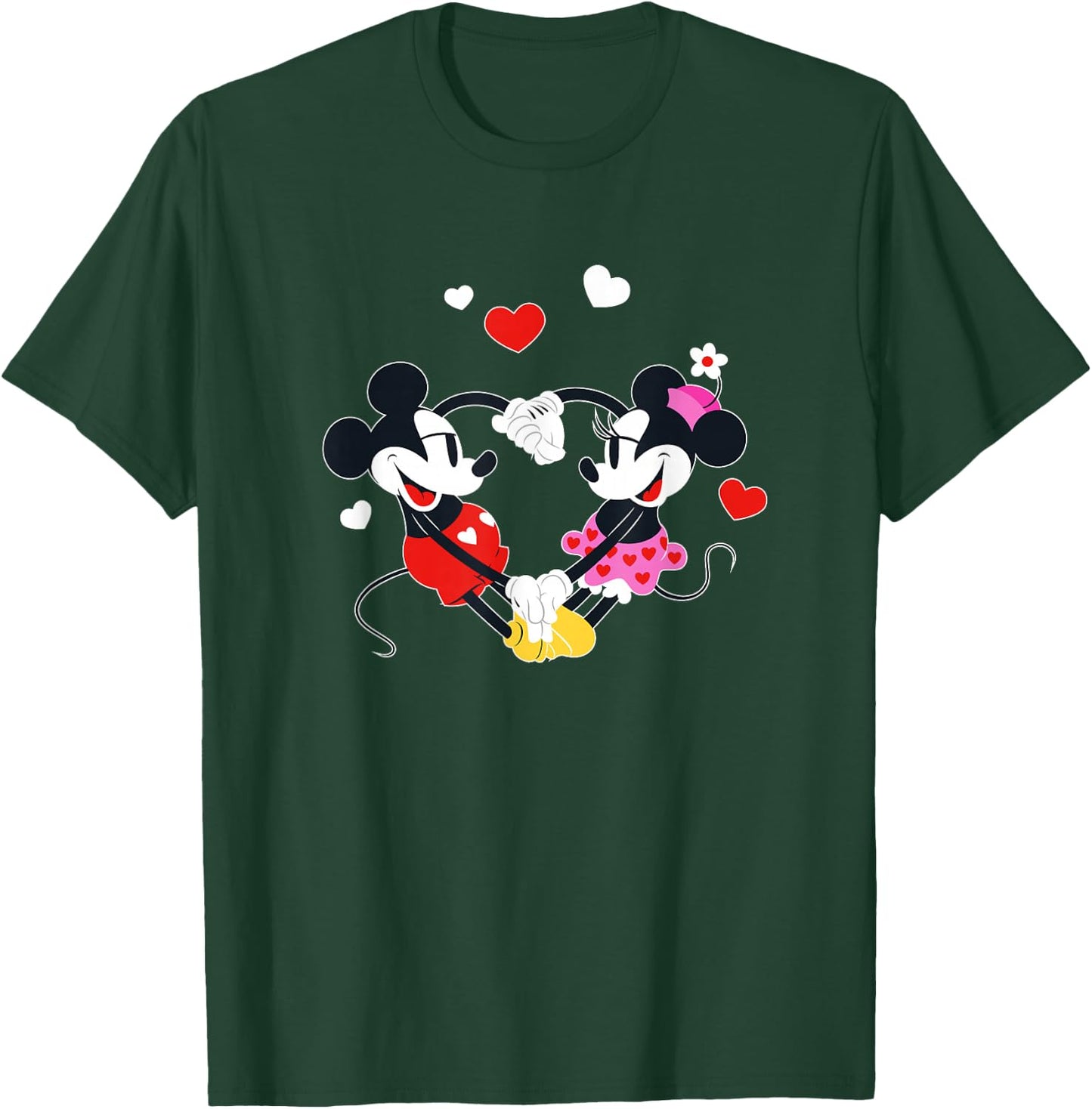 Disney Mickey and Minnie Hearts Valentine’s Day T-Shirt - T-Shirt | Forest