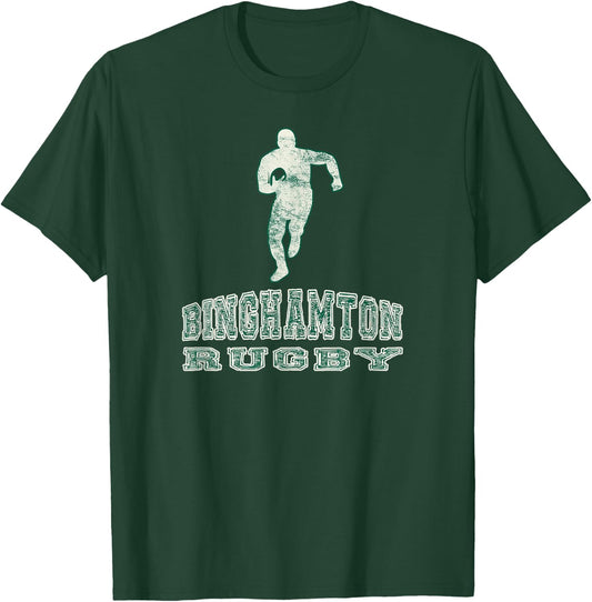 Vintage Binghamton Rugby Shirt T-Shirt - T-Shirt | Forest