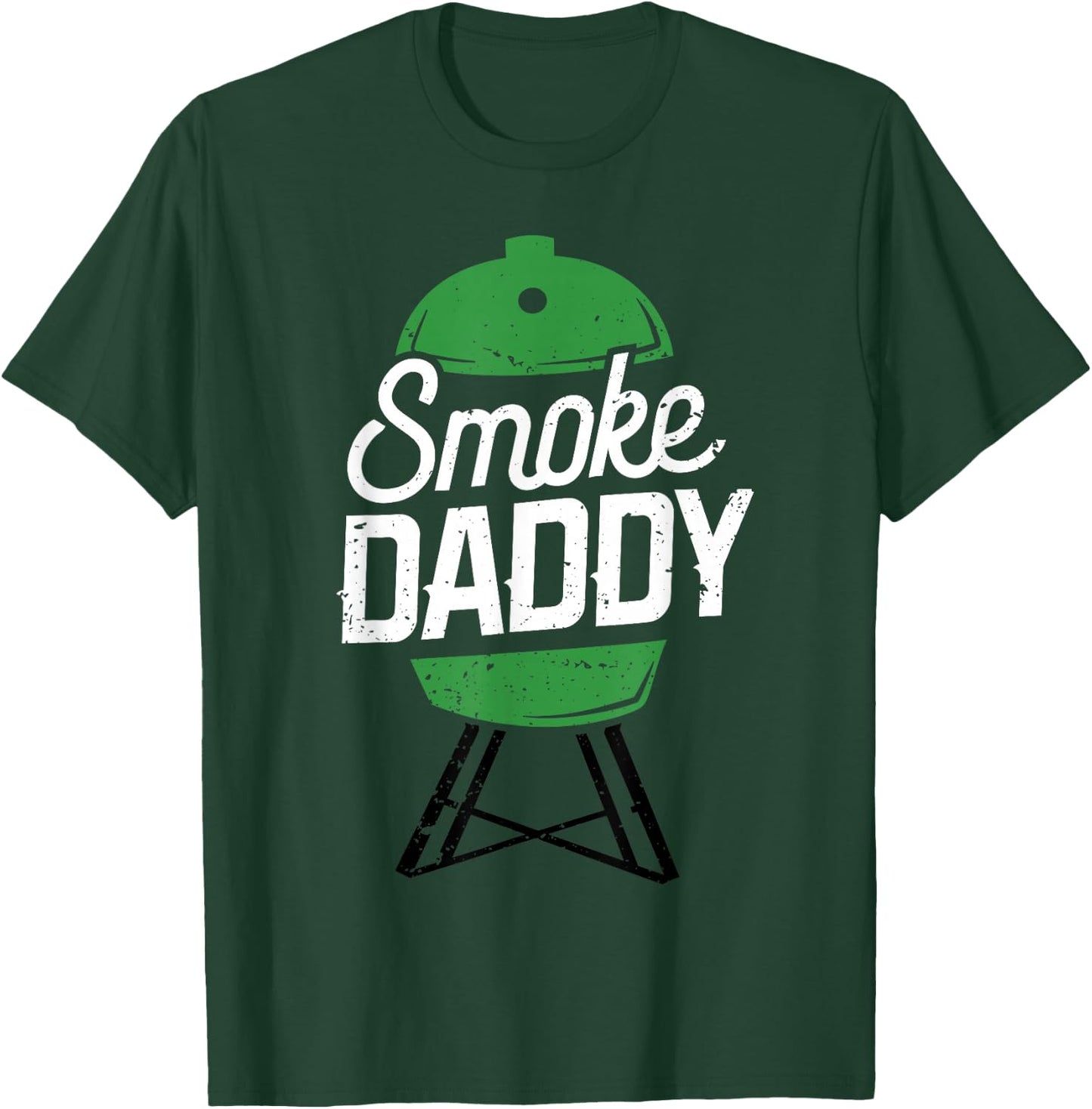 Smoke Daddy Green Egg Pitmaster Dad BBQ Grill T-Shirt - T-Shirt | Forest