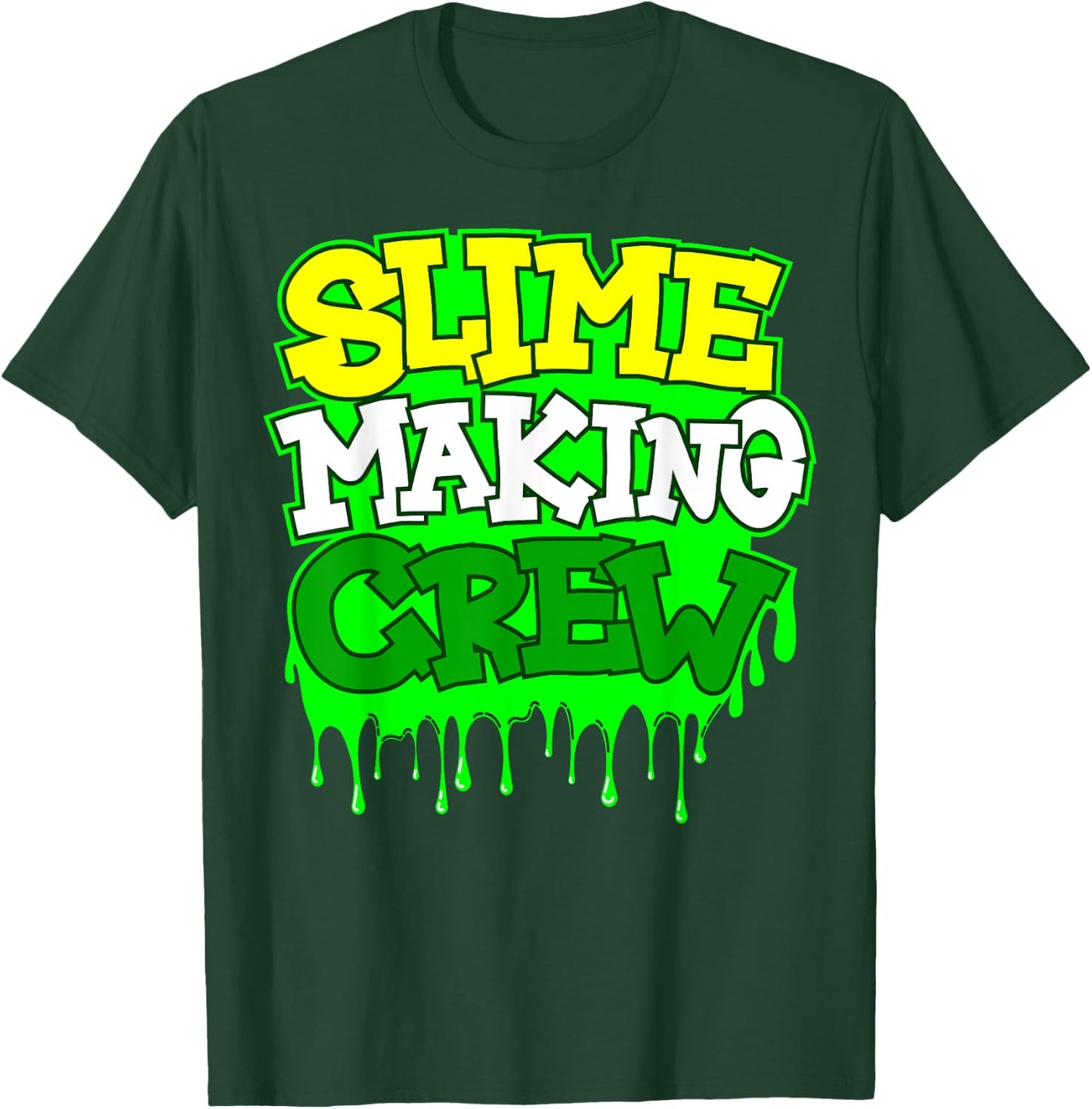 Slime Making Crew Cool DIY Lover T-Shirt - T-Shirt | Forest