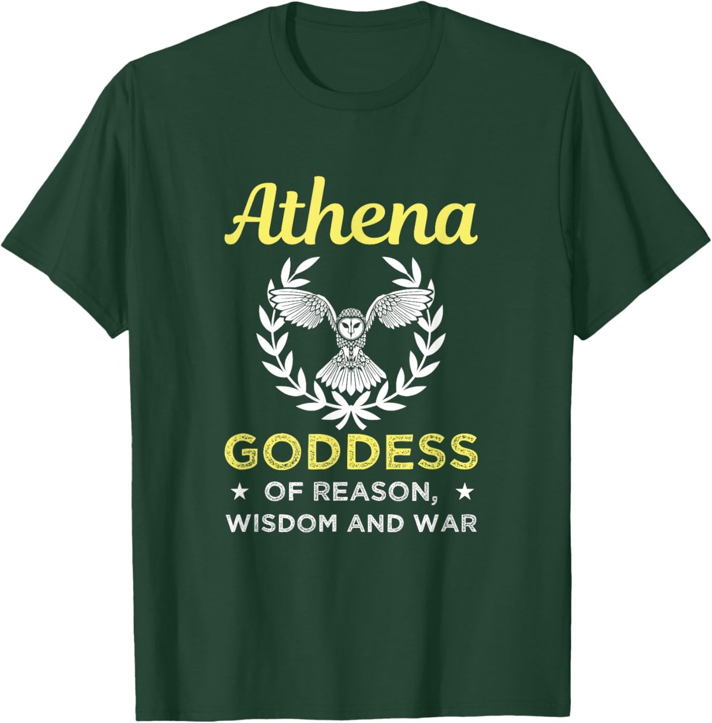 Athena Goddess Of Reason and War Greek Gods Mythology T-Shirt - T-Shirt | Forest