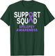 Support Squad Epilepsy Awareness Month Family Purple Ribbon T-Shirt - T-Shirt | Forest