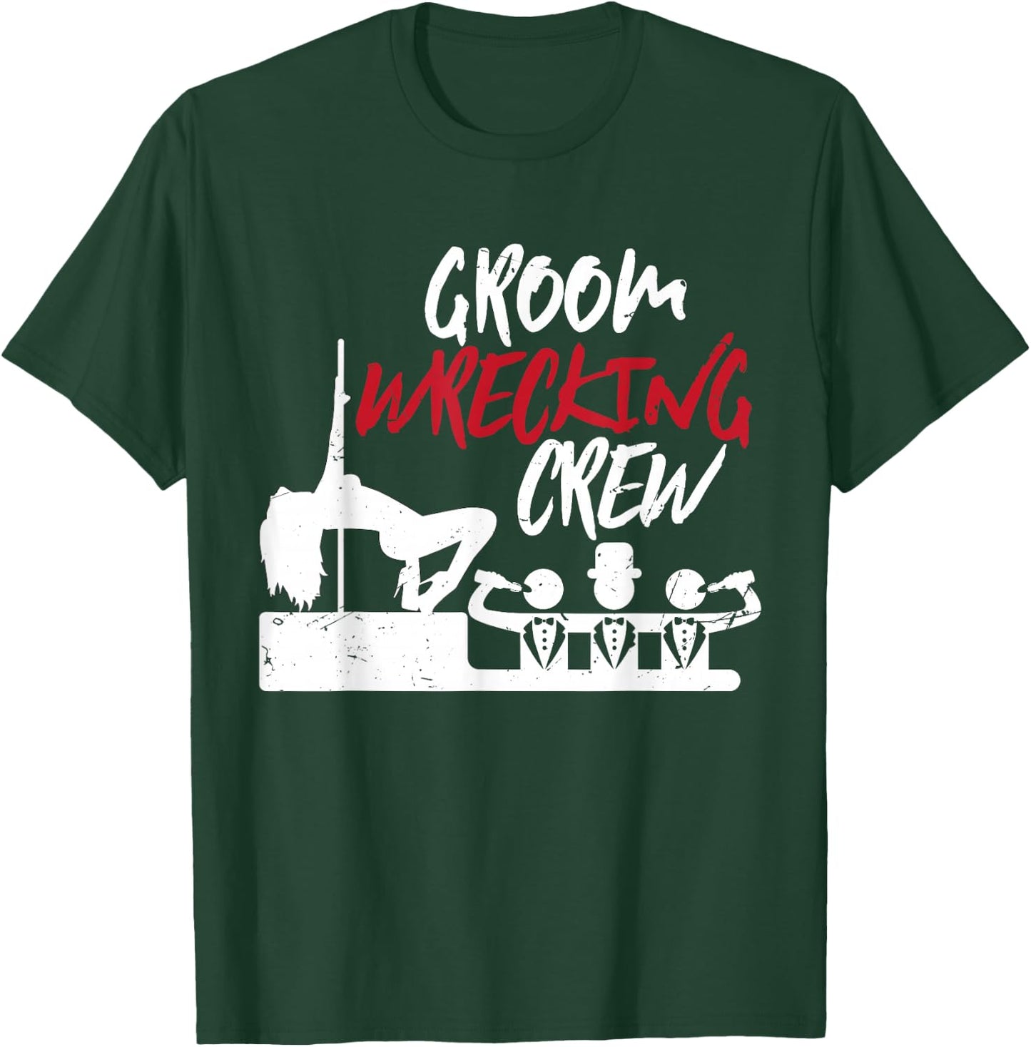 Grooms Crew | Wedding Bucks Groom Groomsmen | Bachelor Party T-Shirt - T-Shirt | Forest