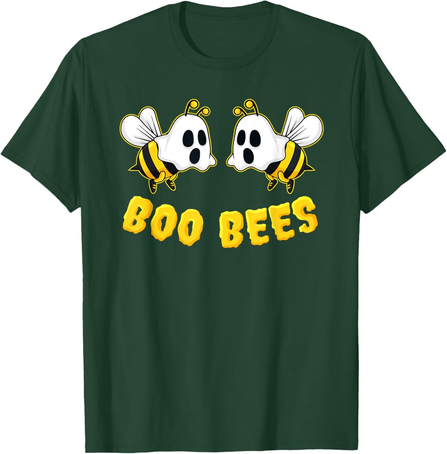 Halloween Boo Bees Matching Couples Funny T-Shirt - T-Shirt | Forest