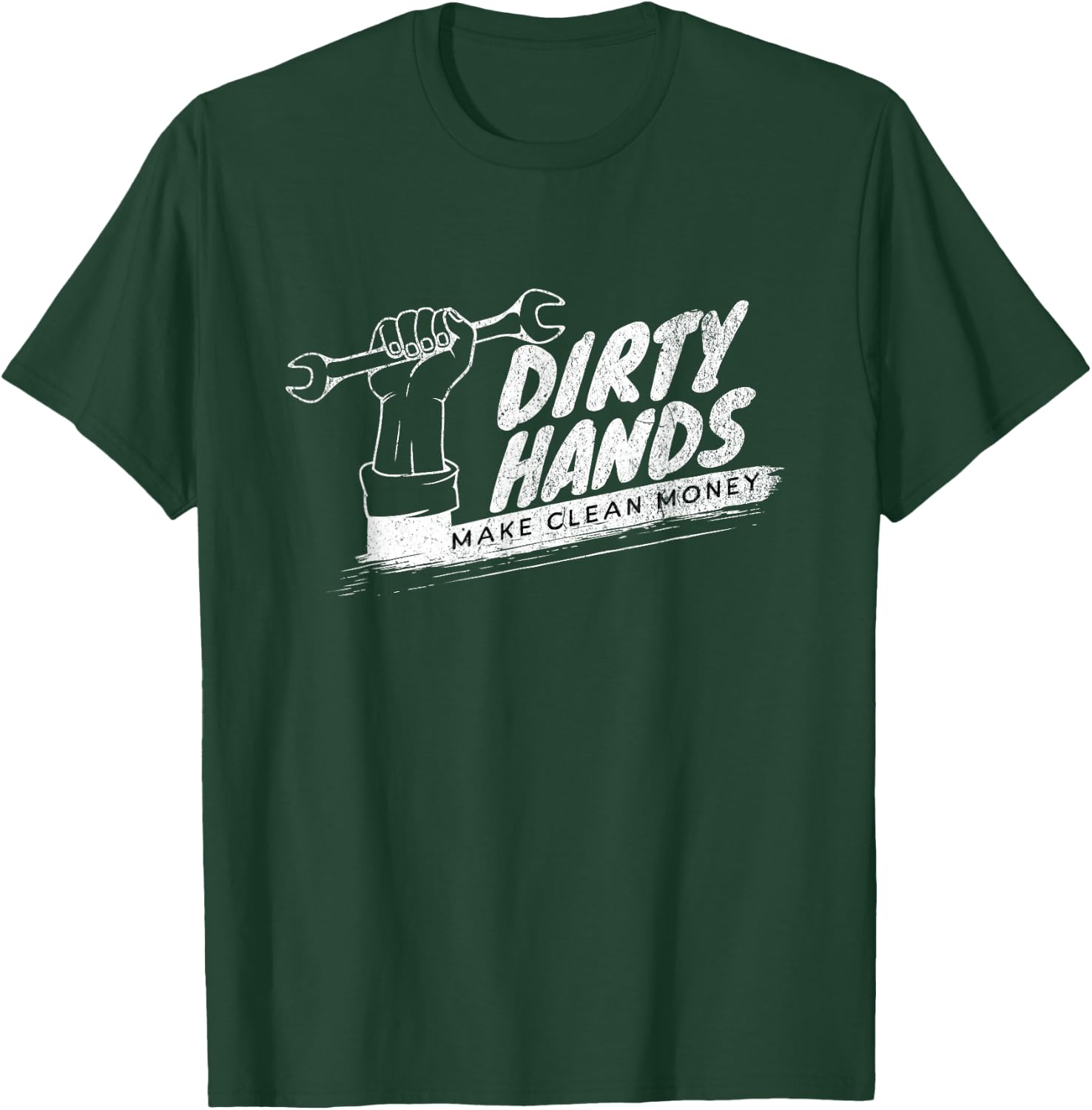 Vintage Distressed Dirty Hands Make Clean Lots of Money T-Shirt - T-Shirt | Forest