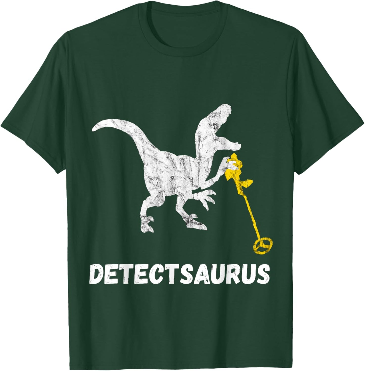 Metal Detecting Saurus Detector Dinosaur Relic Hunter T-Shirt - T-Shirt | Forest