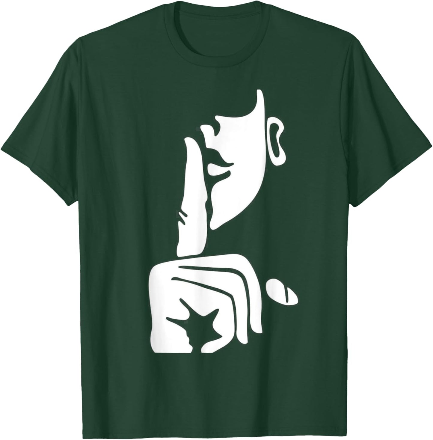 Shut up, keep trap shut, keep secret Meme Fitness T-Shirt - T-Shirt | Forest