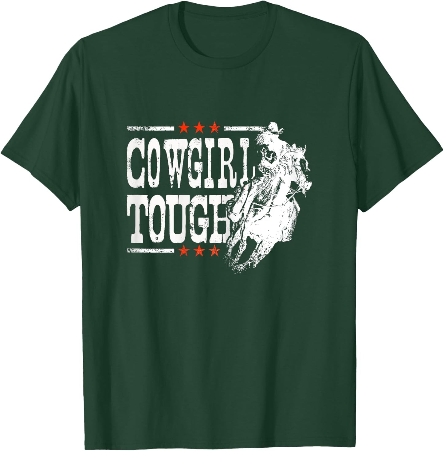Cowgirl Tough Shirt Cowgirl Shirt Tough Cow Girl T-Shirt - T-Shirt | Forest