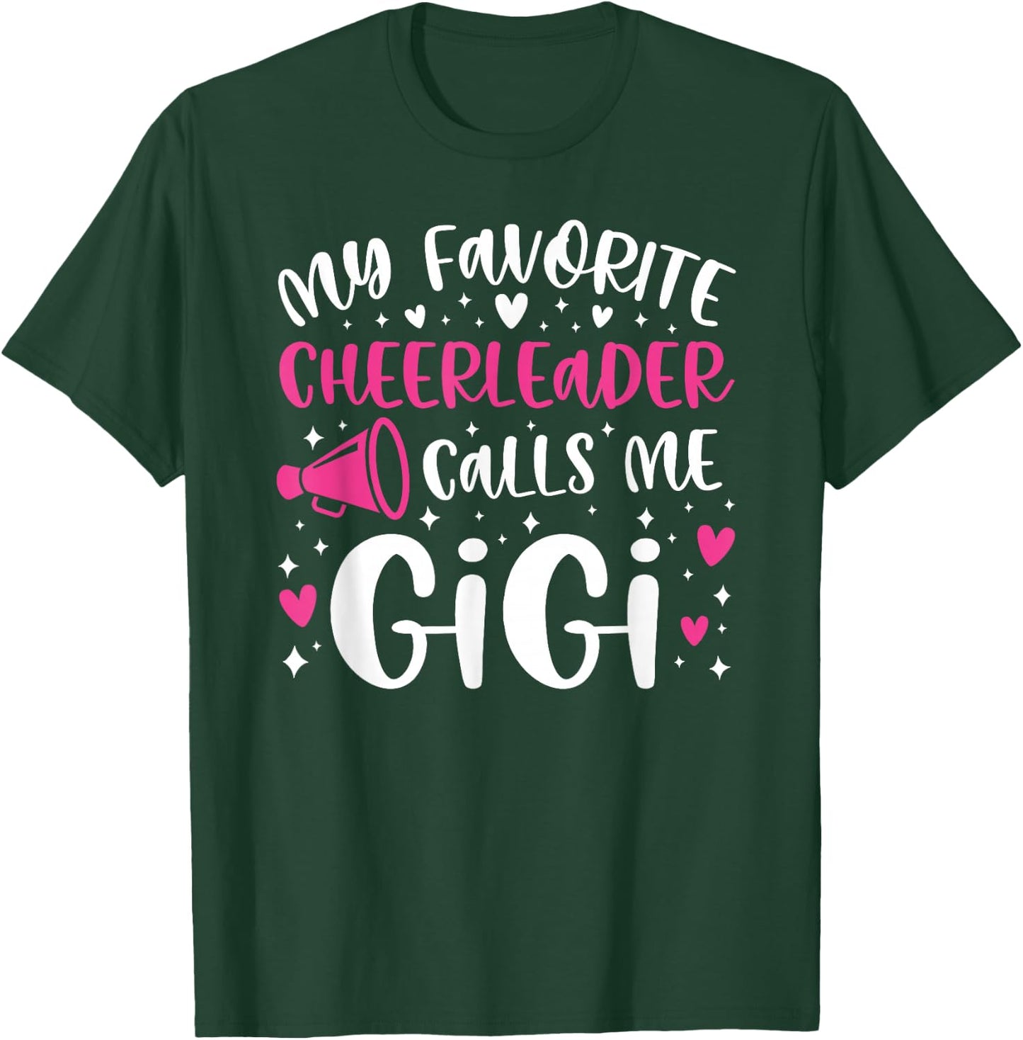 Proud Cheer Gigi Grandma Of A Cheerleader Gigi T-Shirt - T-Shirt | Forest
