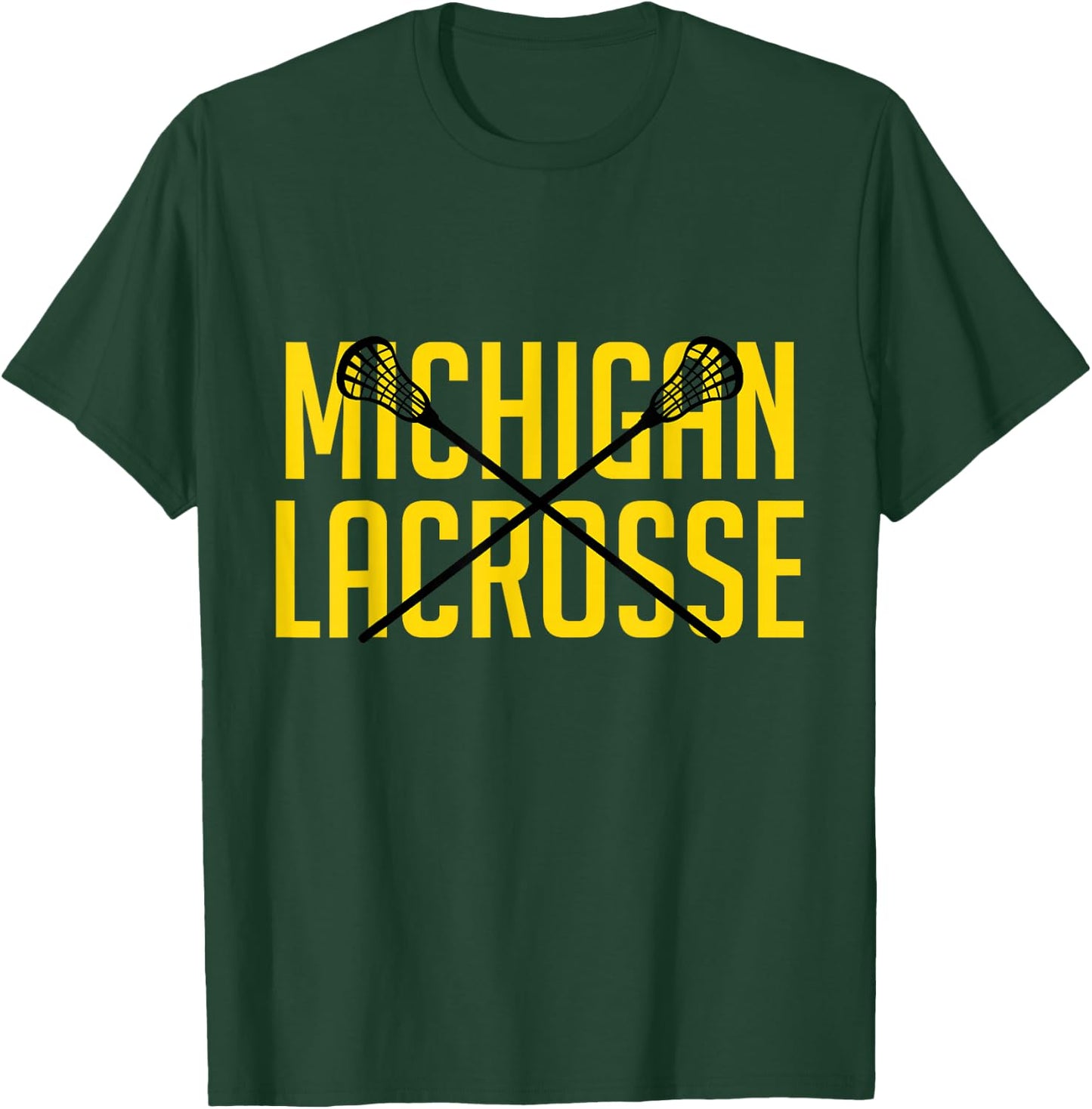 Michigan Lacrosse T-Shirt - T-Shirt | Forest