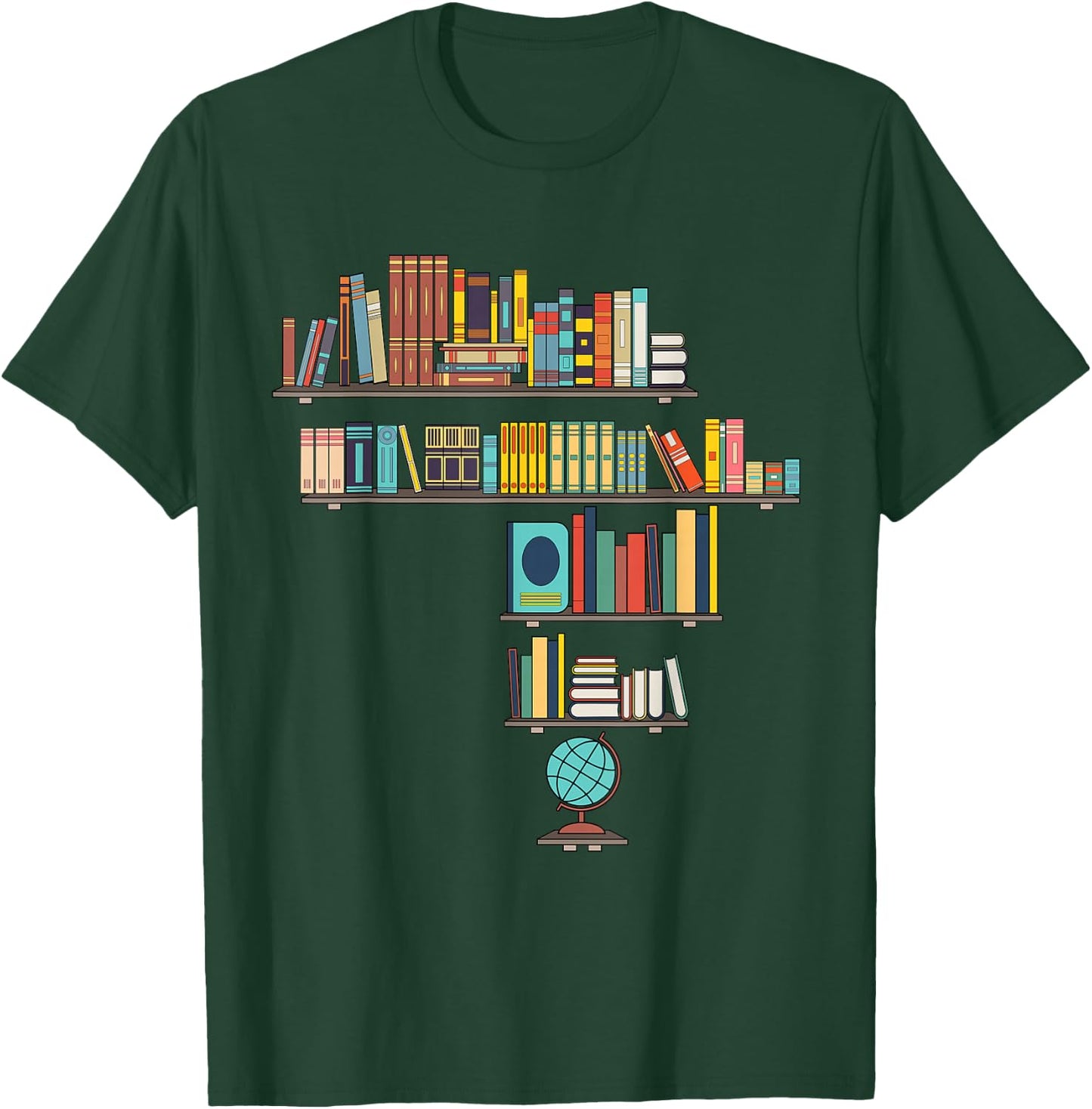 Cool African Map Art Women African Library Reader T-Shirt - T-Shirt | Forest