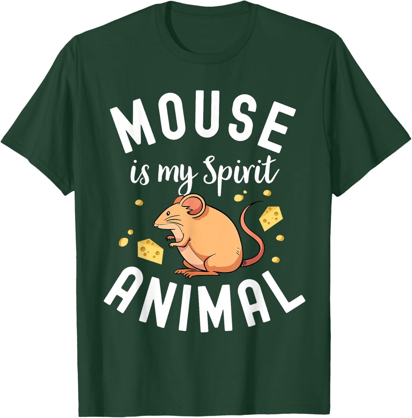 Mouse Gifts For Kids Maus Rodent Ratón Mouse Lovers Gerbil T-Shirt - T-Shirt | Forest
