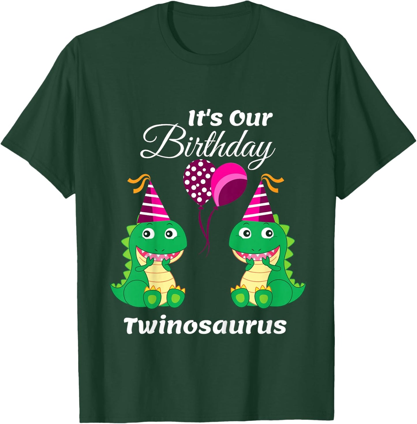 Funny Twin Sisters Birthday, Toddler 1st 2nd 3rd 4th 5th T-Shirt - T-Shirt | Forest