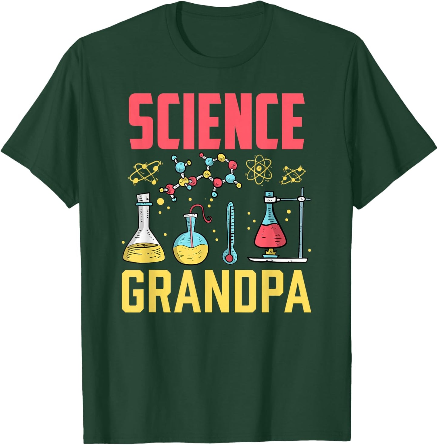 Science Grandpa Scientist Research Job Researcher Granddad T-Shirt - T-Shirt | Forest