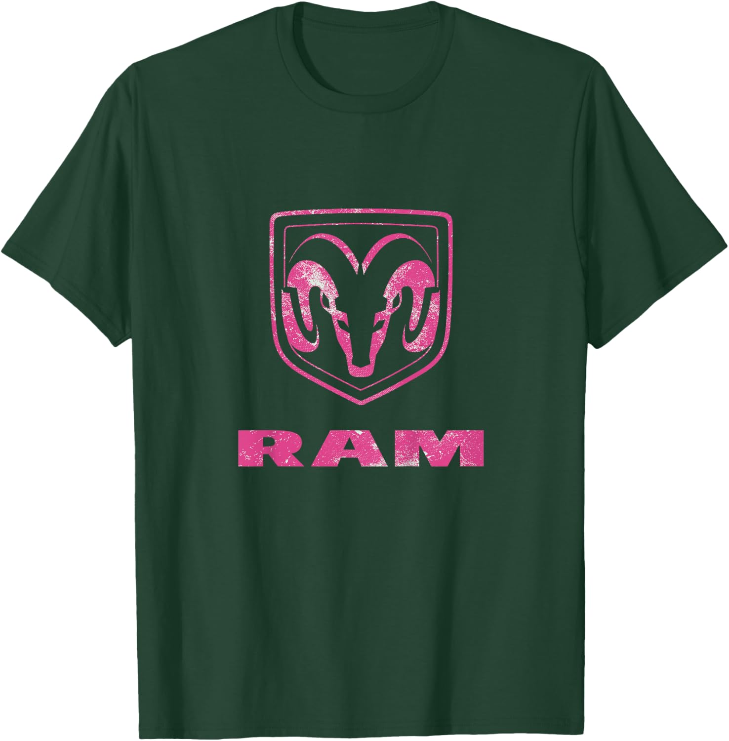 RAM Trucks Logo Distressed T-Shirt - T-Shirt | Forest