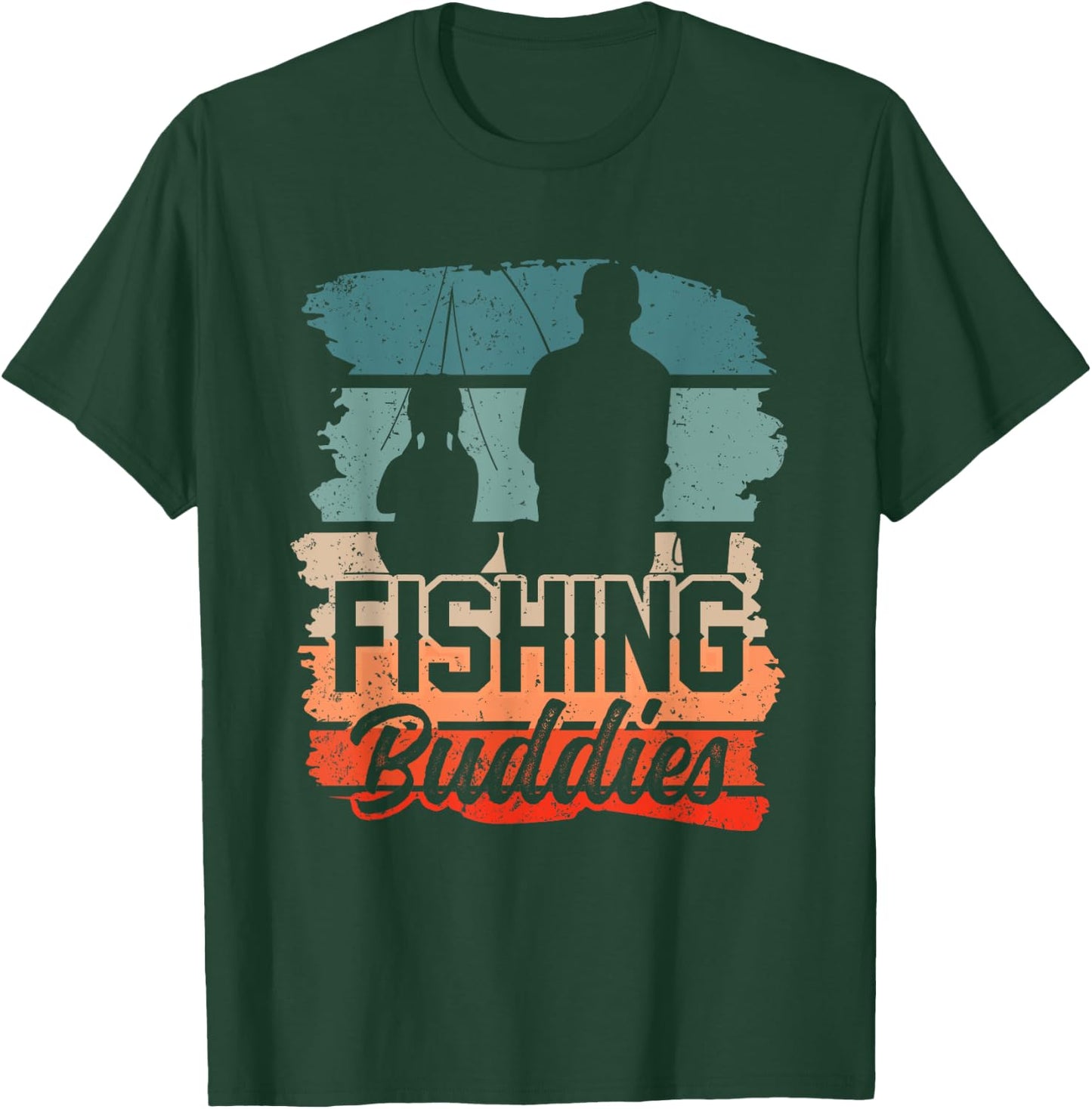 Fishing Buddies Fisher Buddy Fisherman T-Shirt - T-Shirt | Forest