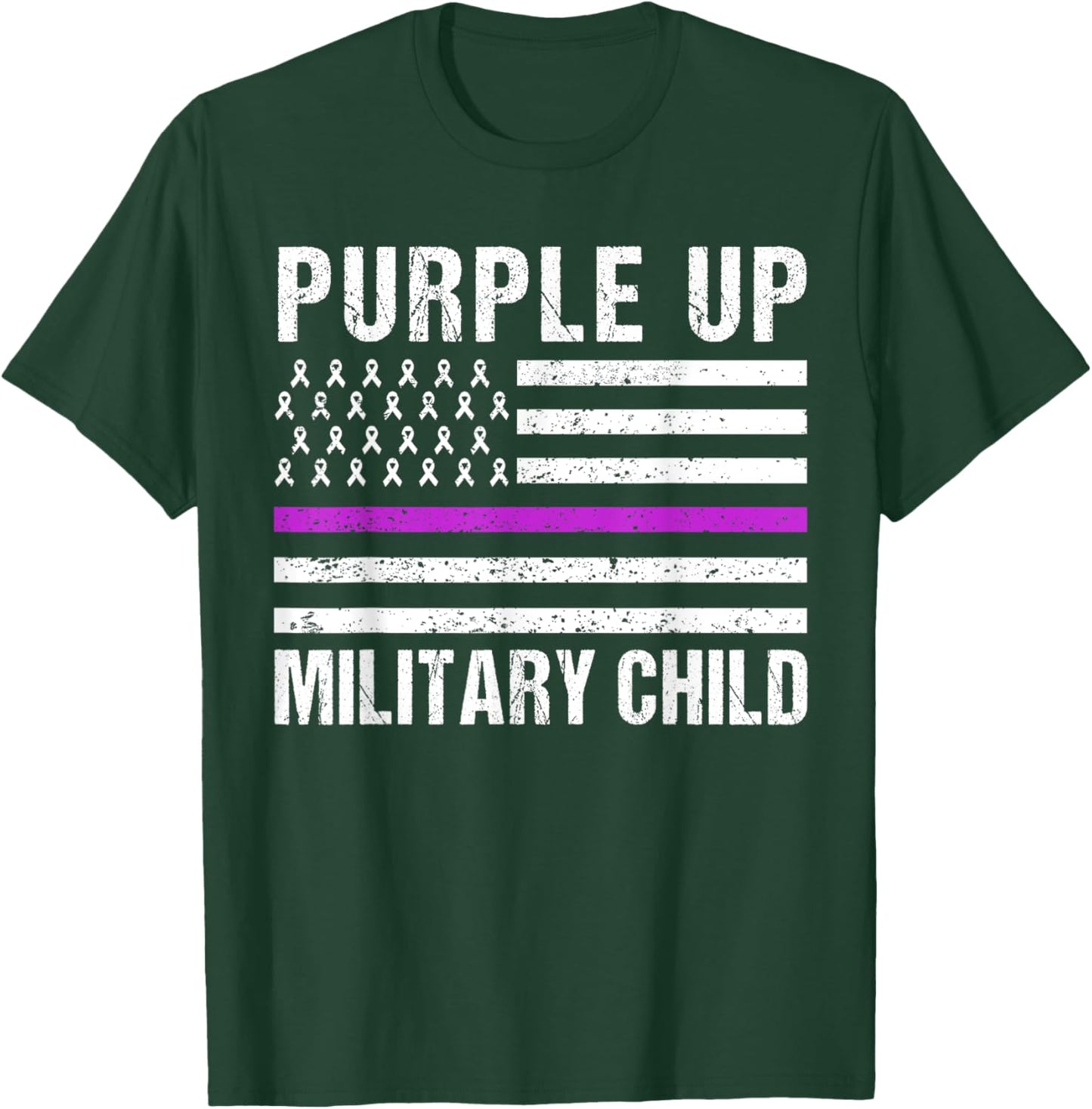 Month of the Military Child 2022 Purple up for Military Kids T-Shirt - T-Shirt | Forest