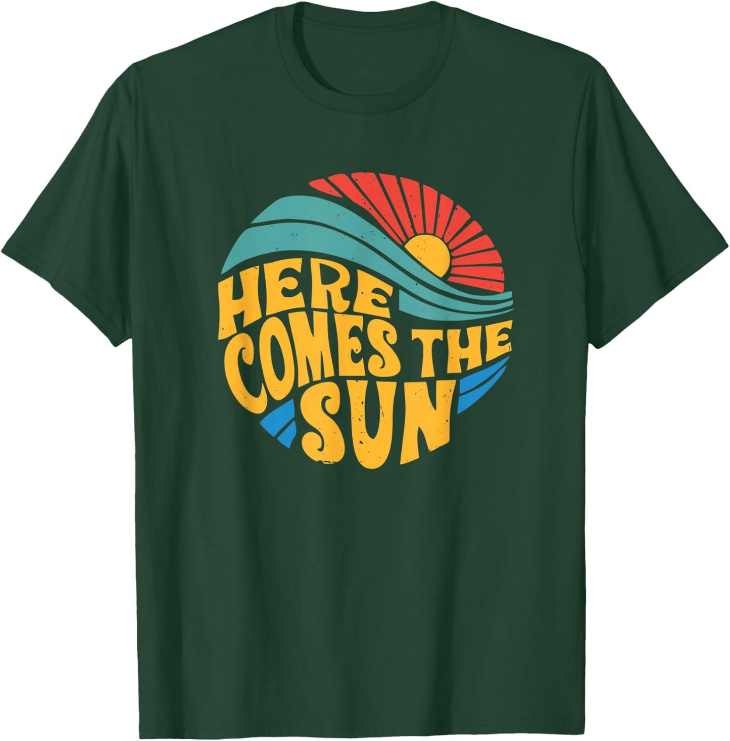 Here Comes The Sun Music Lover Graphic T-Shirt - T-Shirt | Forest