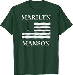 Marilyn Manson – Flag and Logo T-Shirt - T-Shirt | Forest