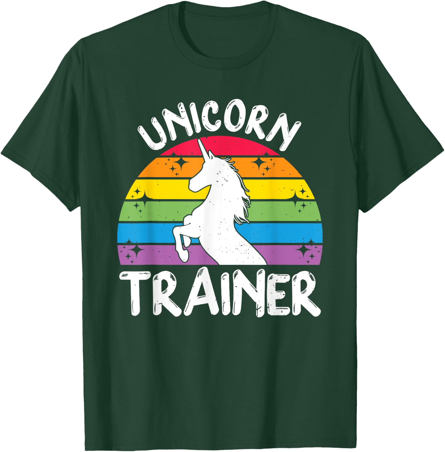 Unicorn Trainer Rainbow Horse Halloween Unicorn Training T-Shirt - T-Shirt | Forest