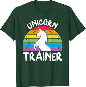 Unicorn Trainer Rainbow Horse Halloween Unicorn Training T-Shirt - T-Shirt | Forest
