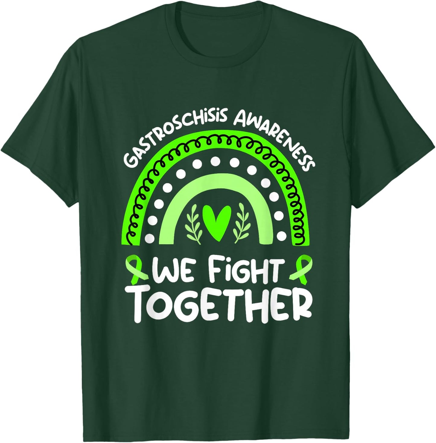 We Fight Together | Gastroschisis Awareness T-Shirt - T-Shirt | Forest
