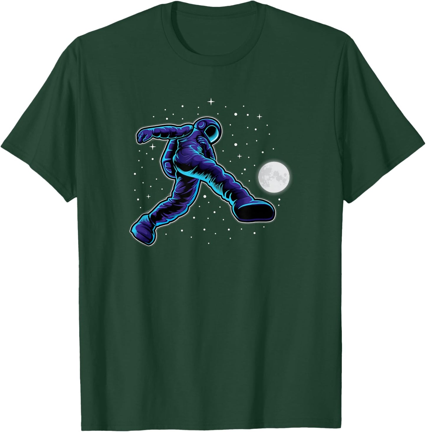 Astronaut Shirt Soccer Playing In Space Soccer Players Gift T-Shirt - T-Shirt | Forest