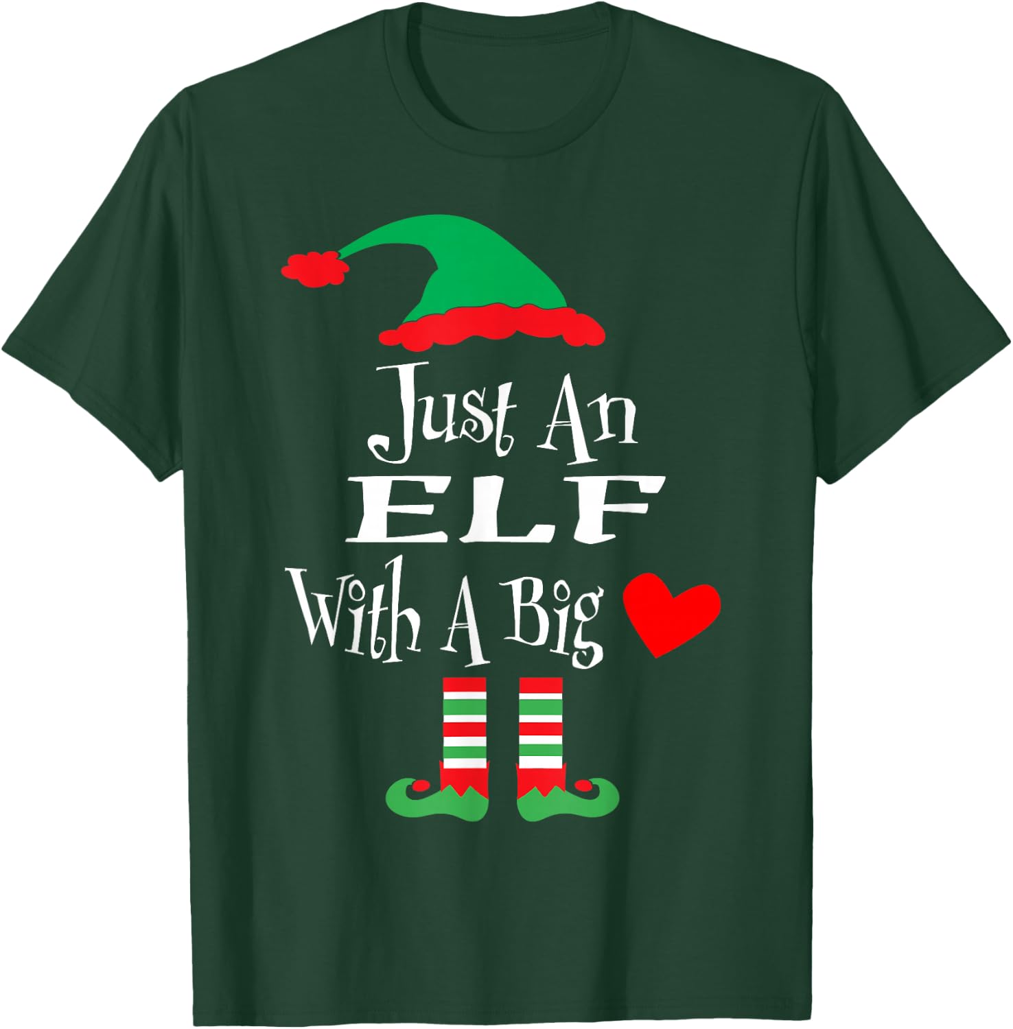 Funny Christmas Elf Matching Family Group Xmas Gift T-Shirt - T-Shirt | Forest