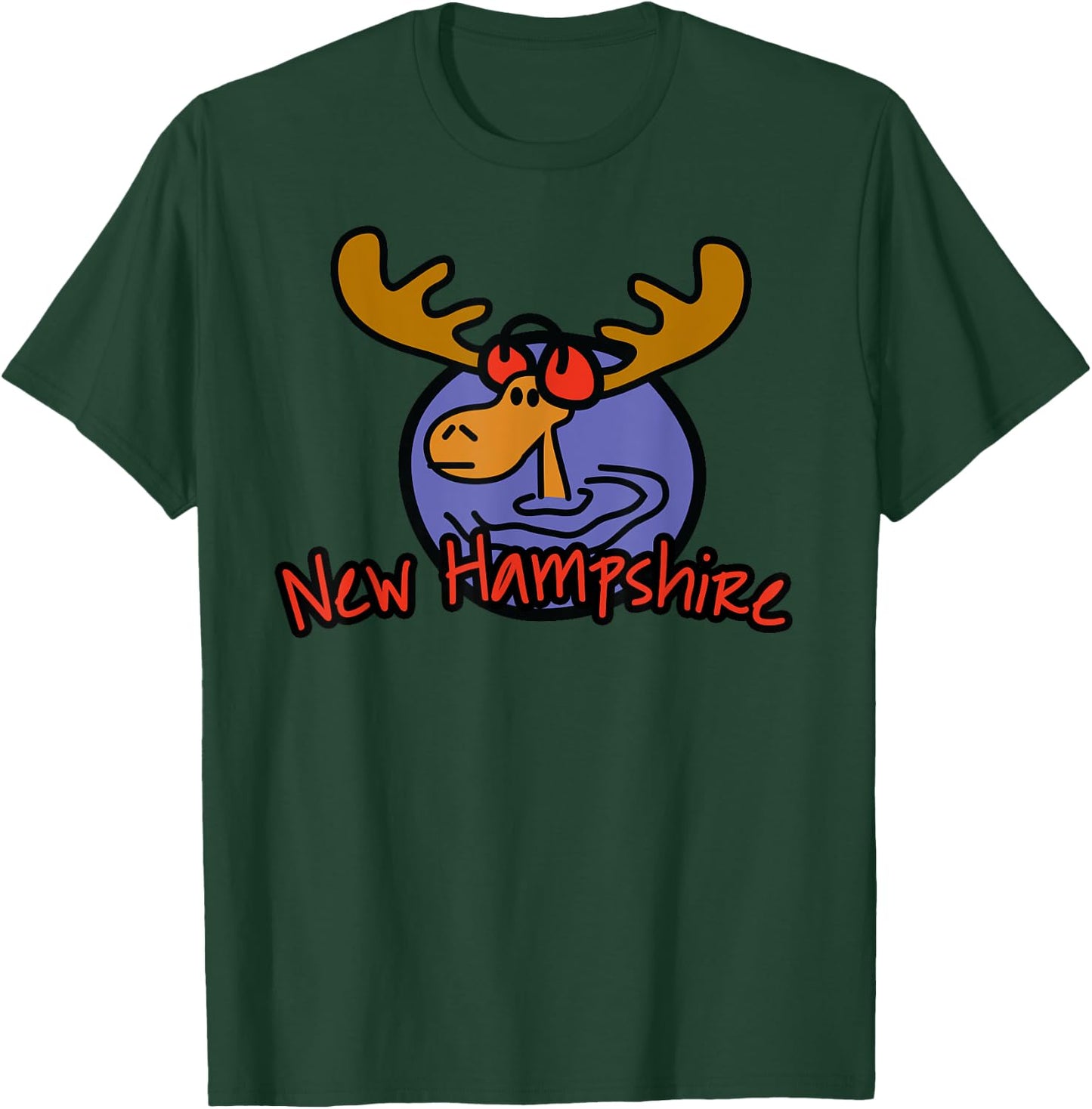 New Hampshire Moose product T-Shirt - T-Shirt | Forest