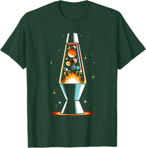 Planets Lava Lamp Science Gifts Men Kids Women Funny Space T-Shirt - T-Shirt | Forest