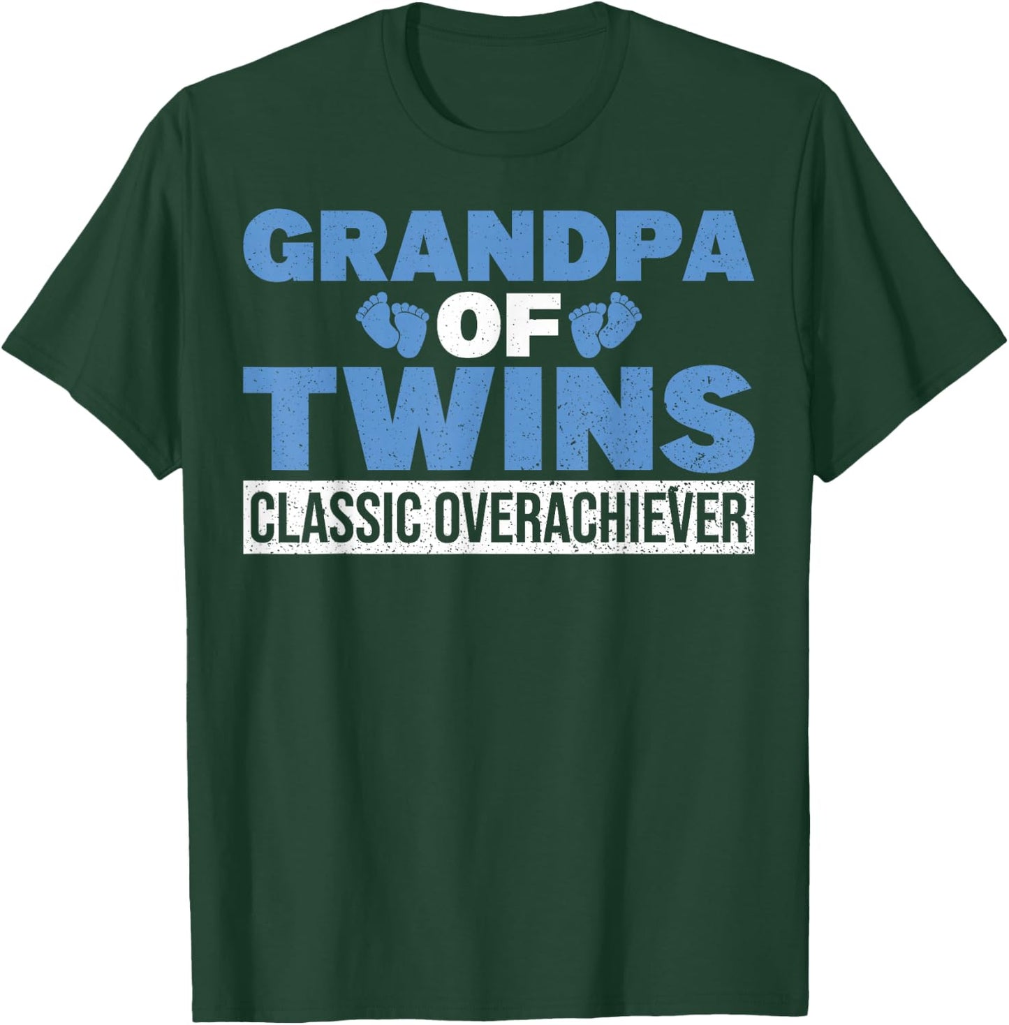 Grandpa Of Twins Classic First Time Grandpa Of Twins T-Shirt - T-Shirt | Forest