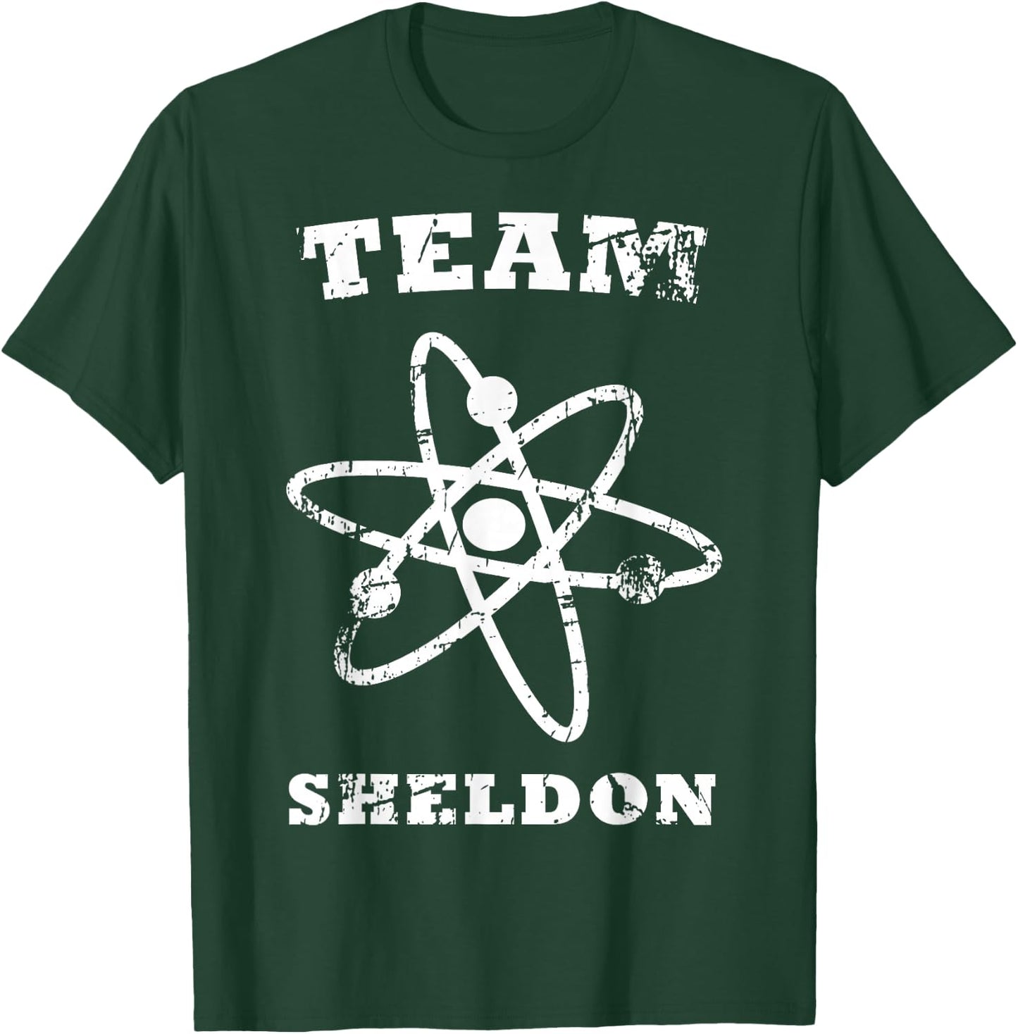 The Big Bang Theory Logo Team Sheldon Atom T-Shirt - T-Shirt | Forest