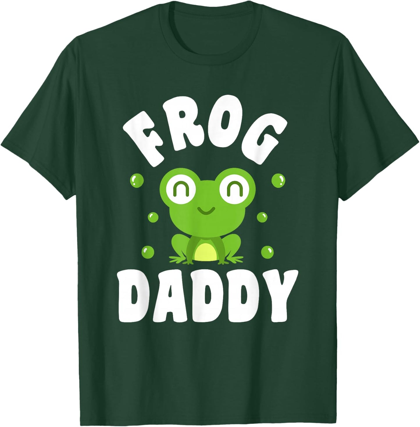 Cute Frog Daddy Cartoon Design T-Shirt - T-Shirt | Forest