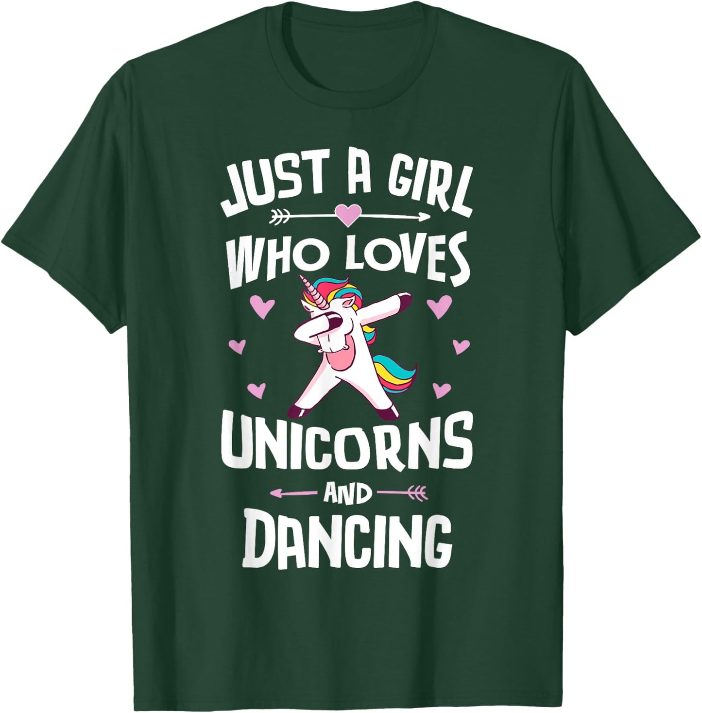 Just A Girl Who Loves Unicorns And Dancing Gift Women T-Shirt - T-Shirt | Forest