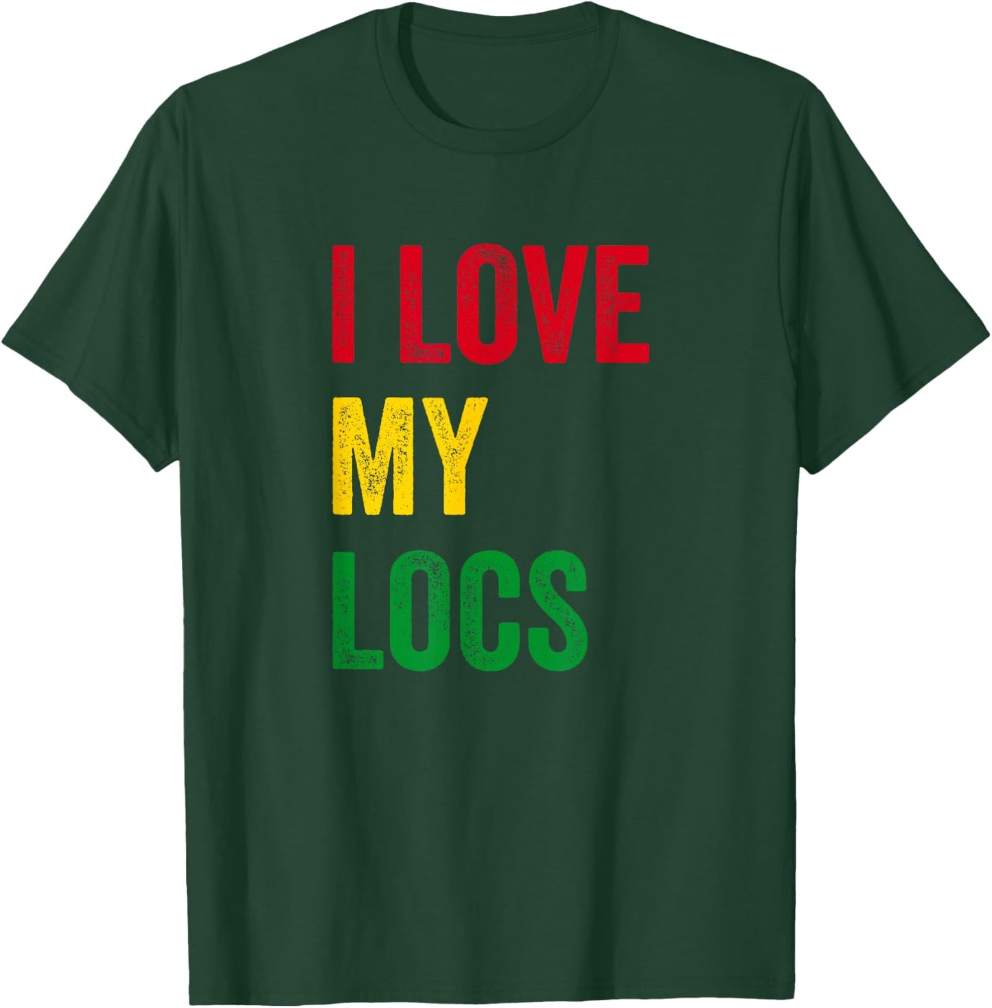 I Love My Locs Natural Hair T-Shirt - T-Shirt | Forest