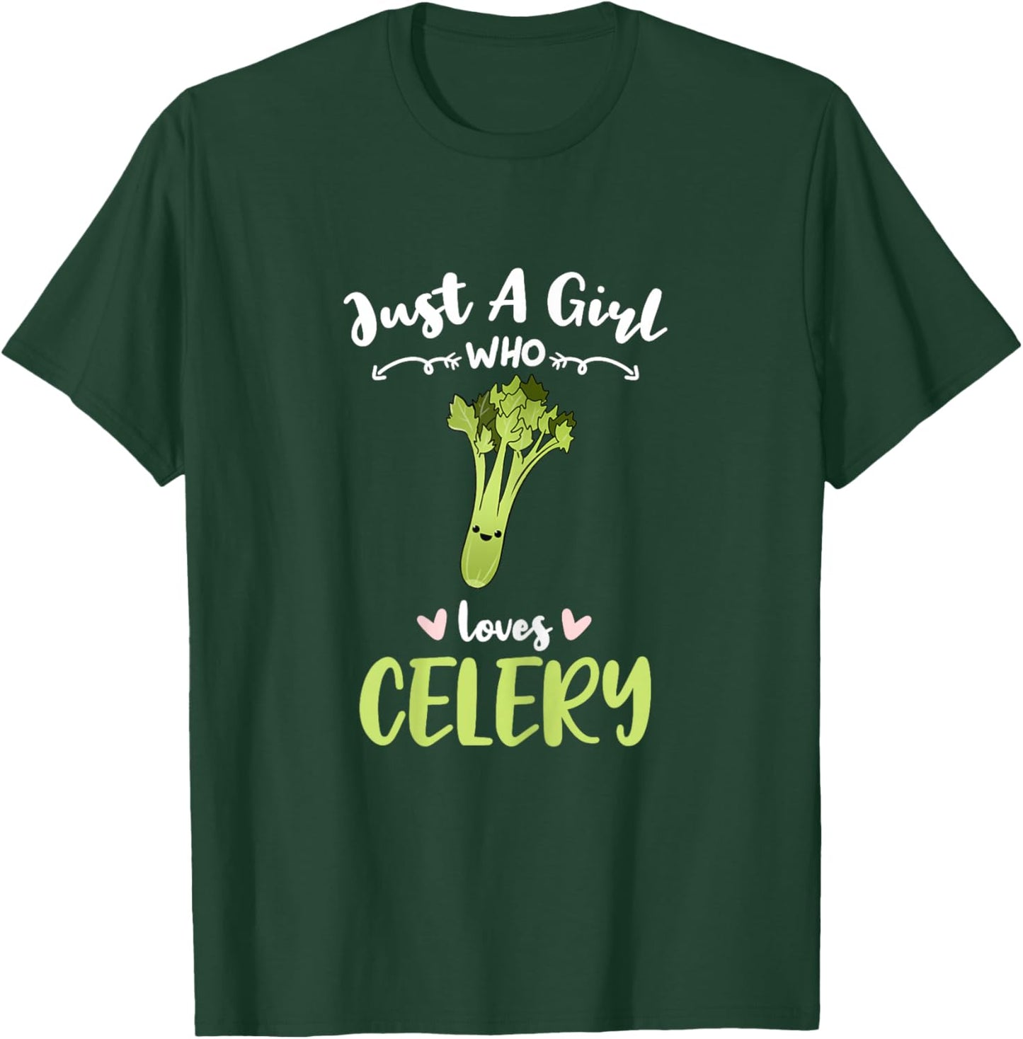Just A Girl Who Loves Celery T-Shirt - T-Shirt | Forest