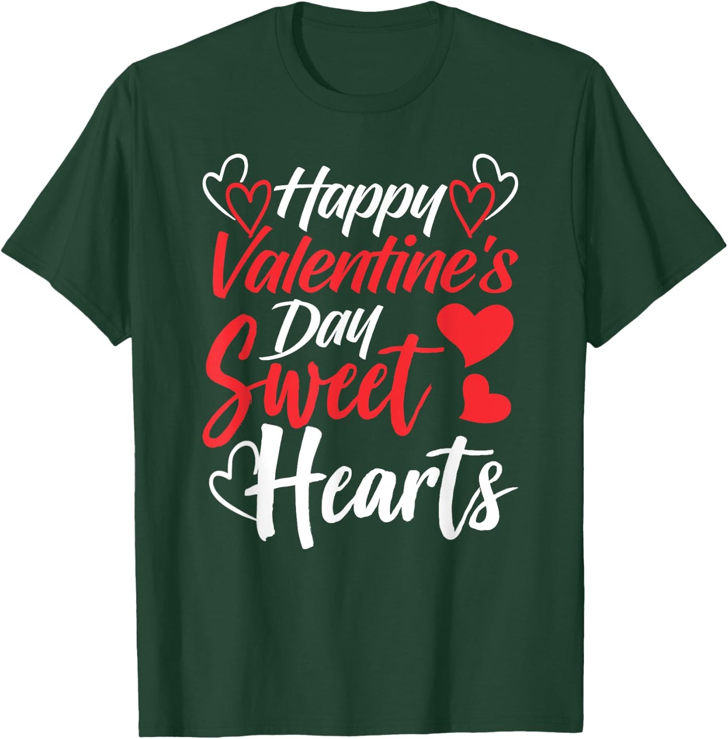 Happy Valentine's Day Sweet Hearts Couples Valentine Date T-Shirt - T-Shirt | Forest