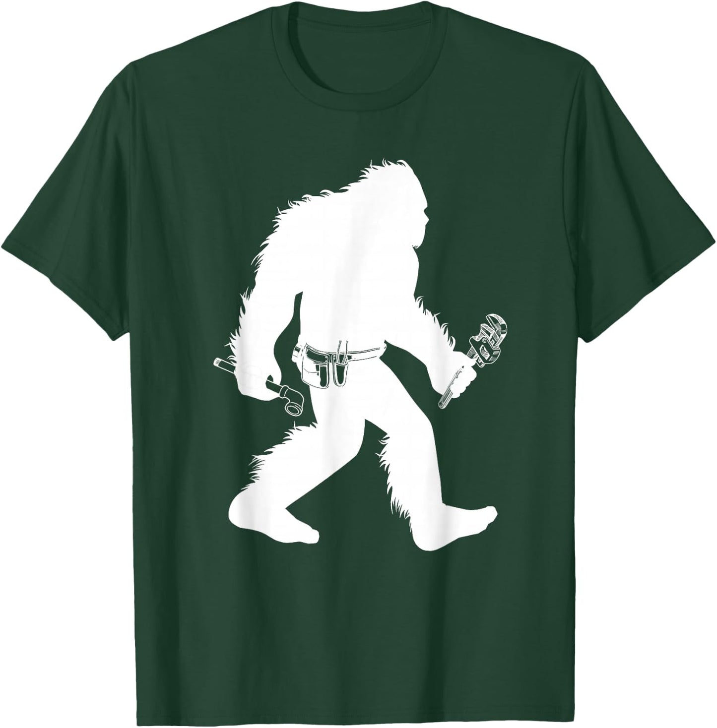 Bigfoot Pipefitter Cryptid Welder Sasquatch Steamfitter T-Shirt - T-Shirt | Forest