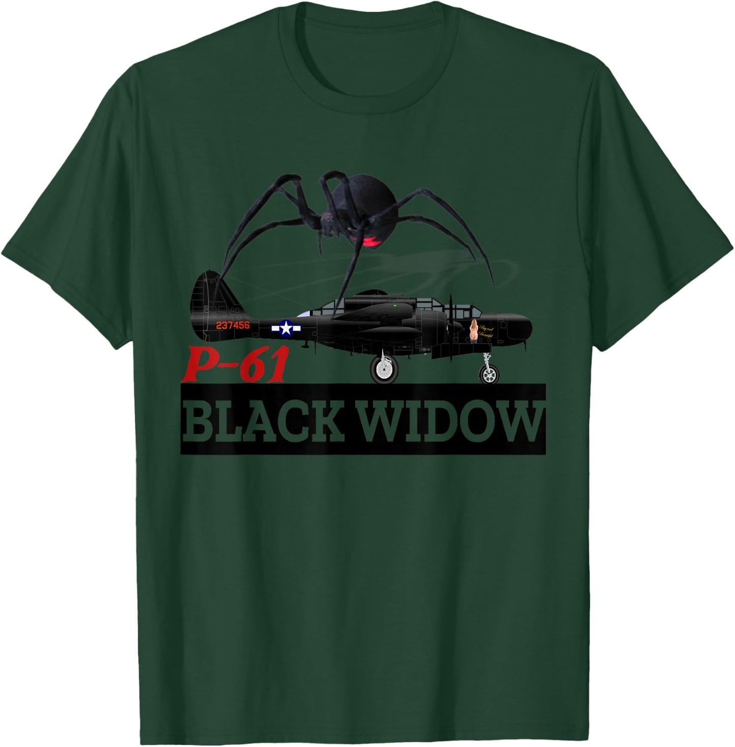 Great Aviation . P-61 Black Widow. Awesome ! T-Shirt - T-Shirt | Forest