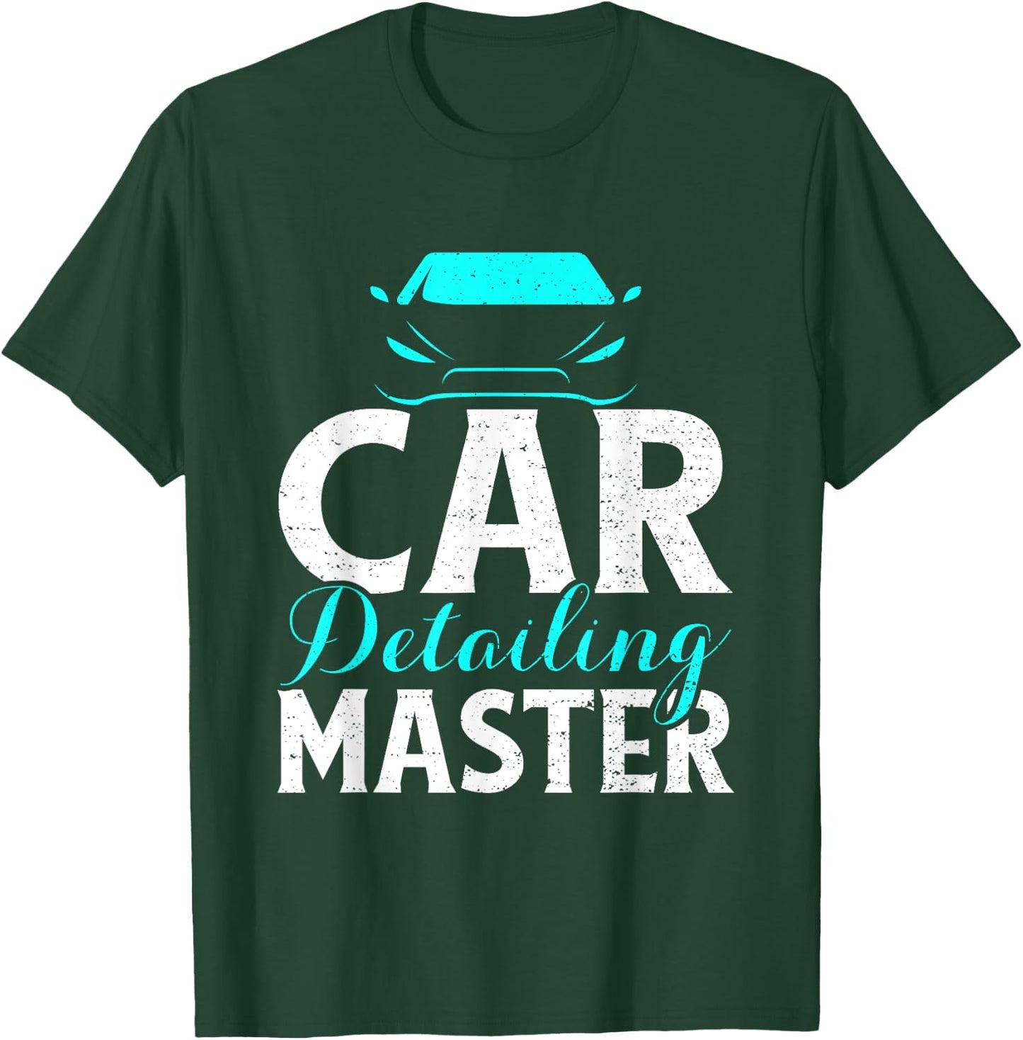 Funny Retro Vintage Auto Repair Car Detailing Master T-Shirt - T-Shirt | Forest
