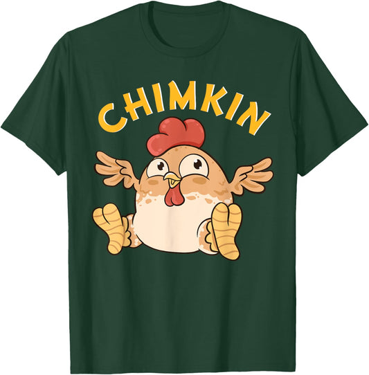 Chimkin | Funny Fat Derpy Chicken Meme Chicken Lover Farmer T-Shirt - T-Shirt | Forest