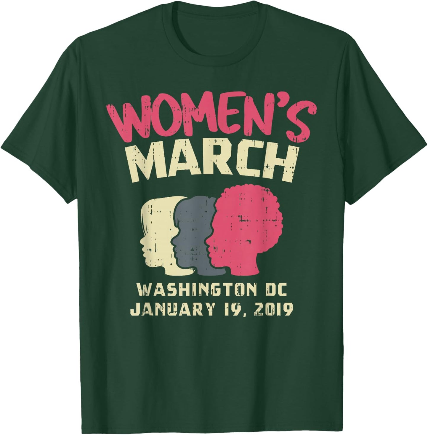 March Washington DC Shirt January 19 2019 Heads T-Shirt - T-Shirt | Forest