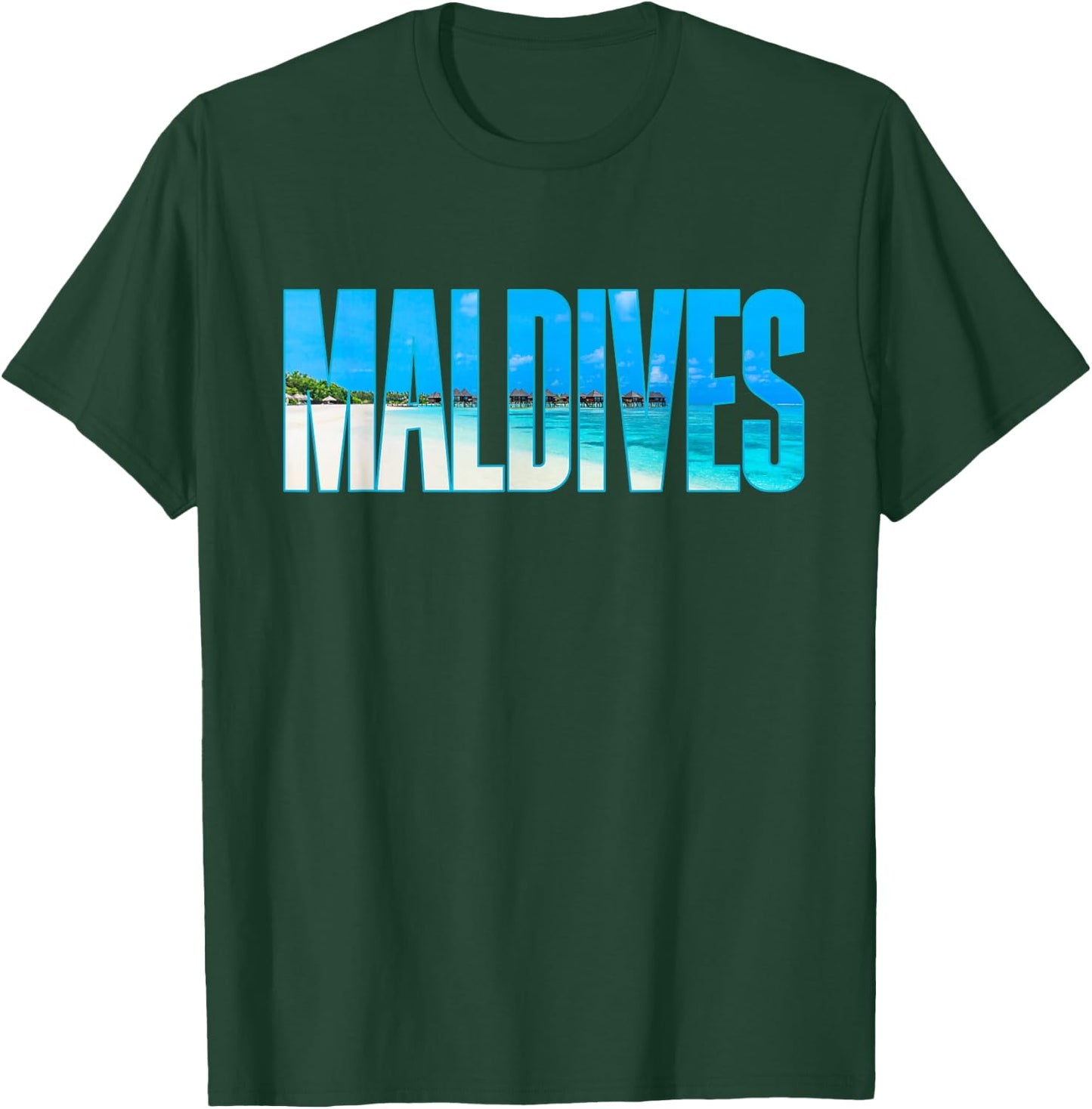 Maldives T Shirt Souvenir For Couple Or Family Summer Vacay T-Shirt - T-Shirt | Forest