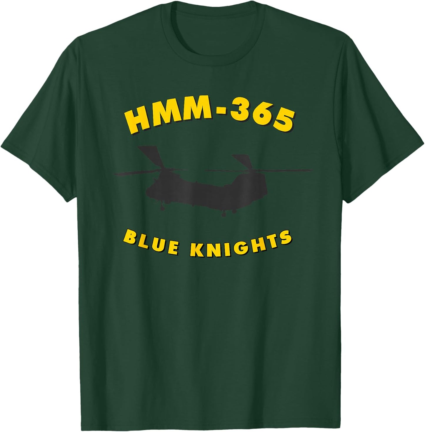 HMM-365 Helicopter Squadron CH-46 Sea Knight T-Shirt - T-Shirt | Forest