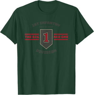 Army 1st Infantry Division Big Red One T Shirt T-Shirt - T-Shirt | Forest