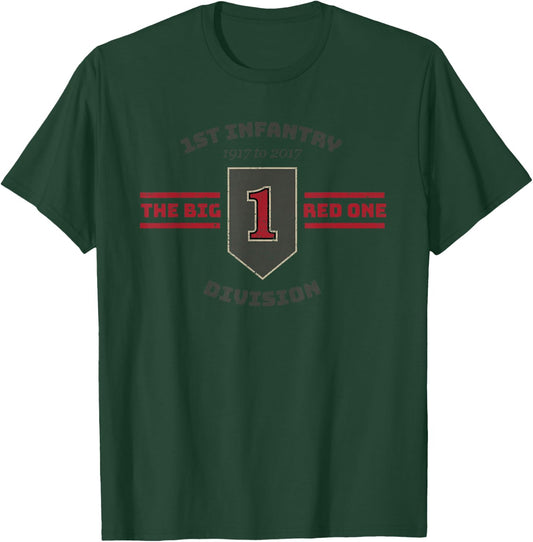 Army 1st Infantry Division Big Red One T Shirt T-Shirt - T-Shirt | Forest